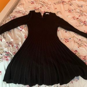 Calvin Klein Black Sweater Dress Medium